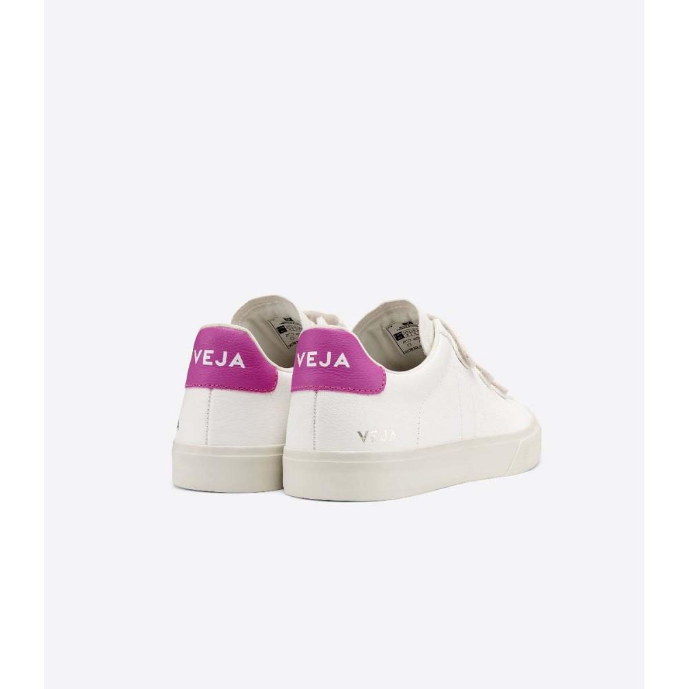 Women's Veja RECIFE CHROMEFREE Sneakers White/Purple | SG 624DFM